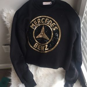 Mercedes Benz Cropped sweatshirt